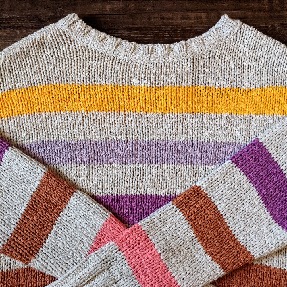 NWT Loft Lou & Grey Striped Sweater